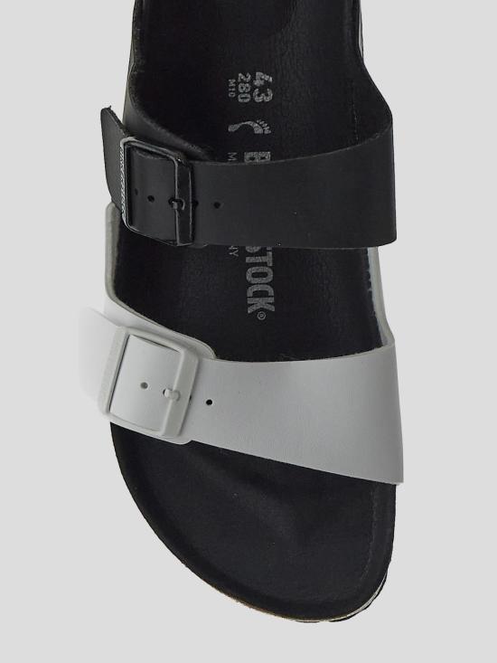  버켄스탁 샌들 1019712 BLACK WHITE DOM - BIRKENSTOCK
