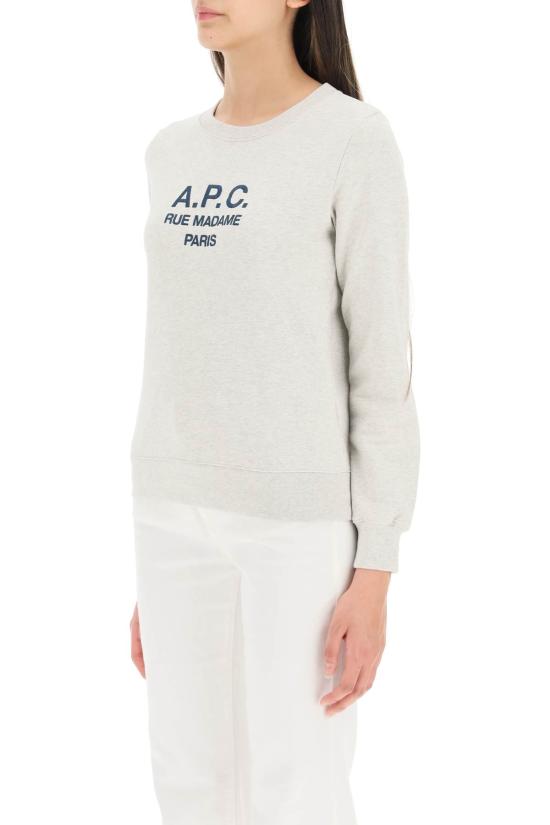  아페쎄 긴팔 티셔츠 COEZDF27561PAA PAA HEATHERED ECRU DOM - A.P.C.