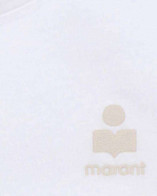  이자벨마랑 애비 로고 코튼 티셔츠 TS0070FA A1N98E 20WH WHITE DOM - ISABEL MARANT