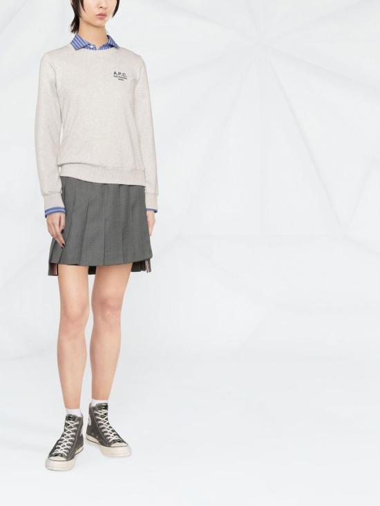  아페쎄 긴팔 티셔츠 COEZDF27700PAA PAA HEATHERED ECRU DOM - A.P.C.