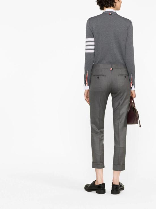 톰브라운 스트레이트 팬츠 FTC025V 00626 035 MED GRAY DOM - THOM BROWNE