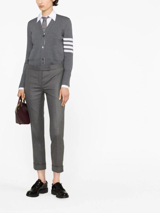  톰브라운 스트레이트 팬츠 FTC025V 00626 035 MED GRAY DOM - THOM BROWNE