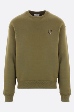  메종키츠네 볼드 폭스 헤드 패치 컴포트 스웨트셔츠 MM00316KM0307 P384 MILITARY GREEN DOM