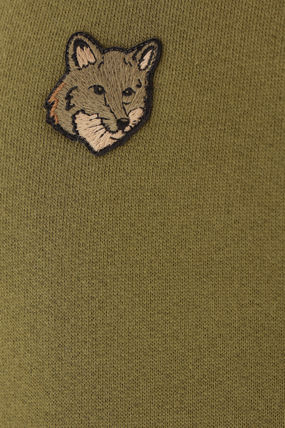  메종키츠네 볼드 폭스 헤드 패치 컴포트 스웨트셔츠 MM00316KM0307 P384 MILITARY GREEN DOM - MAISON KITSUNE