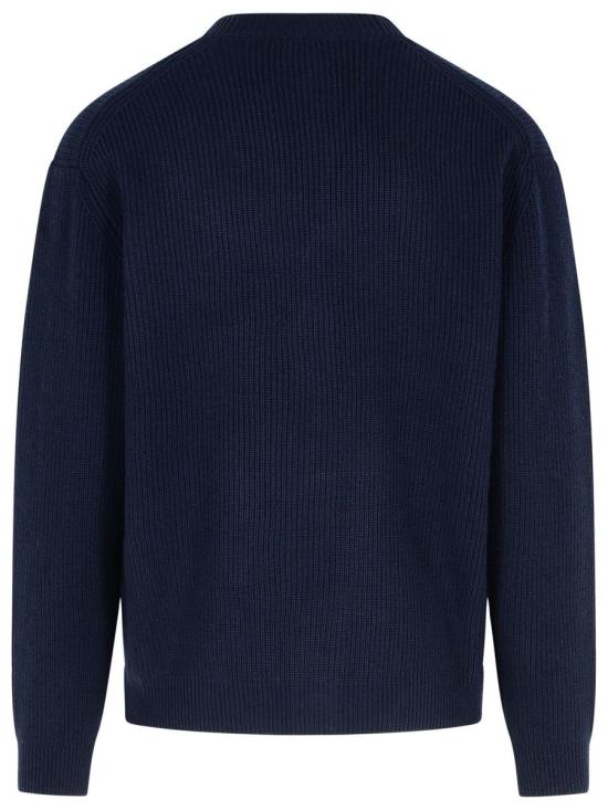 25SS 메종키츠네 볼드 폭스 헤드 패치 컴포트 립드 가디건 NM00501KT1093P476 NAVY DOM - MAISON KITSUNE