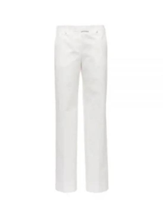  미우미우 스트레이트 팬츠 MP158910YPF0009 WHITE DOM