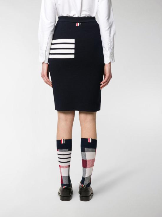  톰브라운 미디 스커트 FKK061A00014415 NAVY DOM - THOM BROWNE