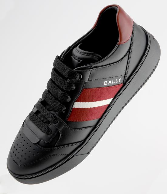  발리 스니커즈 MSK08YVT179 I9C4 BLACK RED DOM
