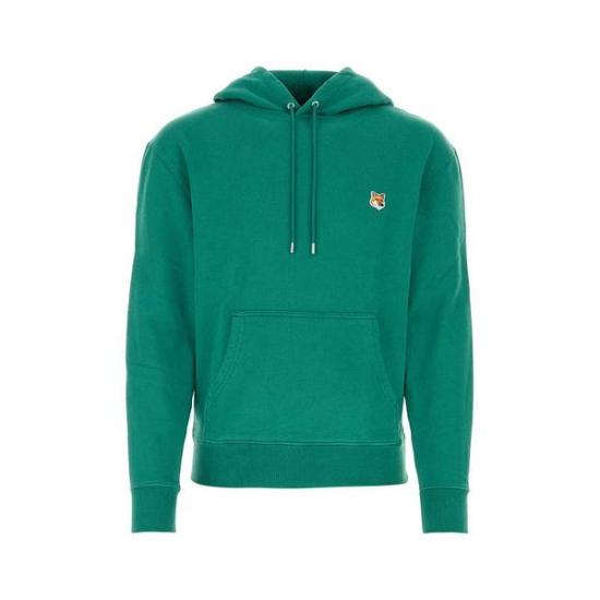  메종키츠네 폭스 헤드 패치 레귤러 후드 LM00702KM0001P373 PINE DOM