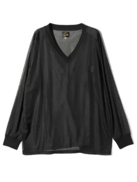  니들스 L/S V넥 티셔츠 OT256 BLACK DOM