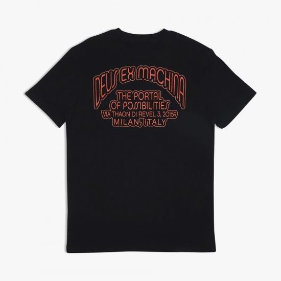  데우스 반팔 티셔츠 DMS231194BBLK BLACK DOM - DEUS
