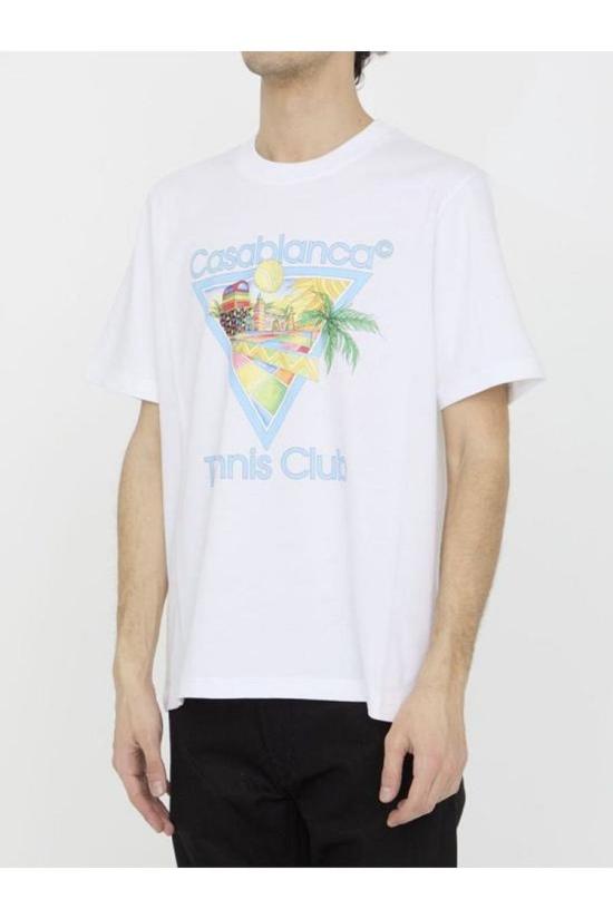  카사블랑카 반팔 티셔츠 MS24JTS00105 DOM - CASABLANCA