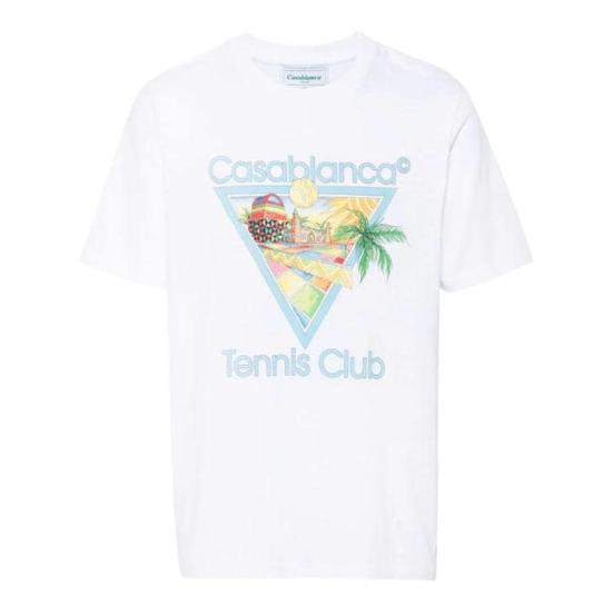  카사블랑카 반팔 티셔츠 MS24JTS00105 DOM