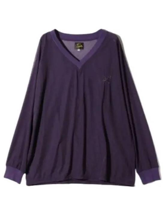  니들스 L/S V넥 티셔츠 OT256 PURPLE DOM