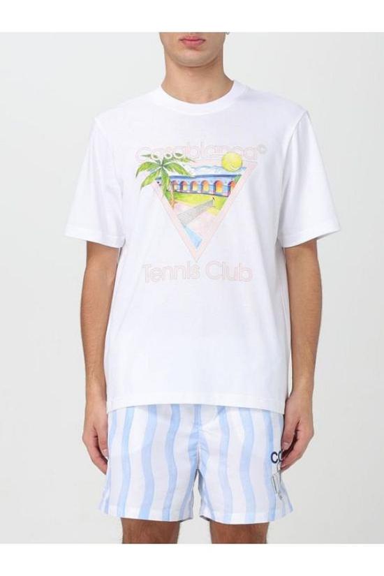  카사블랑카 반팔 티셔츠 UMPS24JTS00101 DOM - CASABLANCA