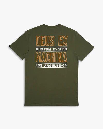  데우스 반팔 티셔츠 DMS231194C LNG LODEN GREEN DOM - DEUS