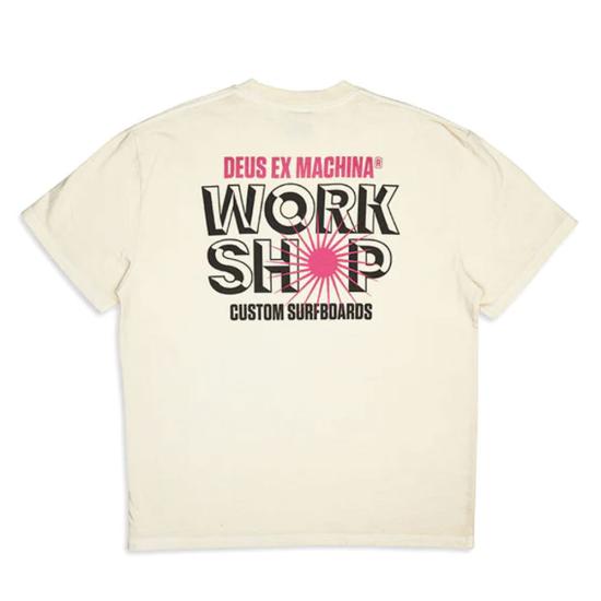  데우스 반팔 티셔츠 DMS231183ADWH DIRTY WHITE DOM - DEUS