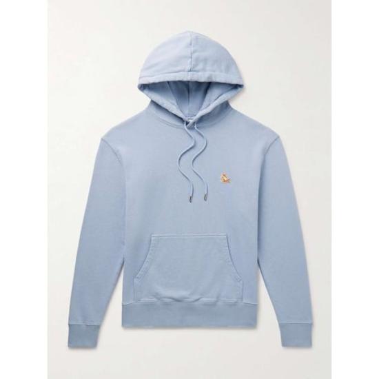  메종키츠네 칠랙스 패치 레귤러 후드 티셔츠 LM00706KM0001P419 DOM