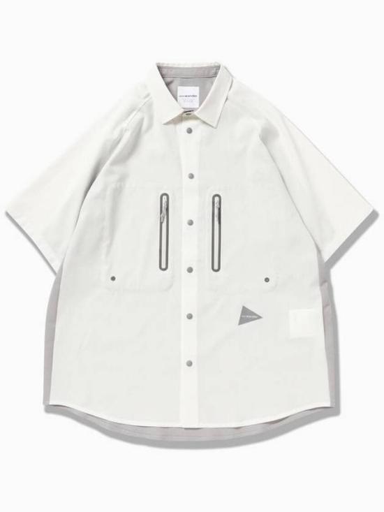  앤드원더 반팔 셔츠 5744153127031 OFF WHITE DOM