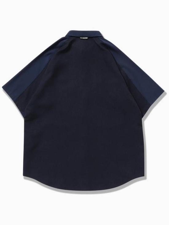  앤드원더 반팔 셔츠 5744153127120 NAVY DOM - AND WANDER