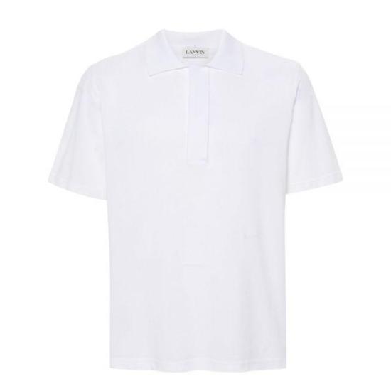  랑방 폴로 티셔츠 RMPL0011J01101 WHITE DOM
