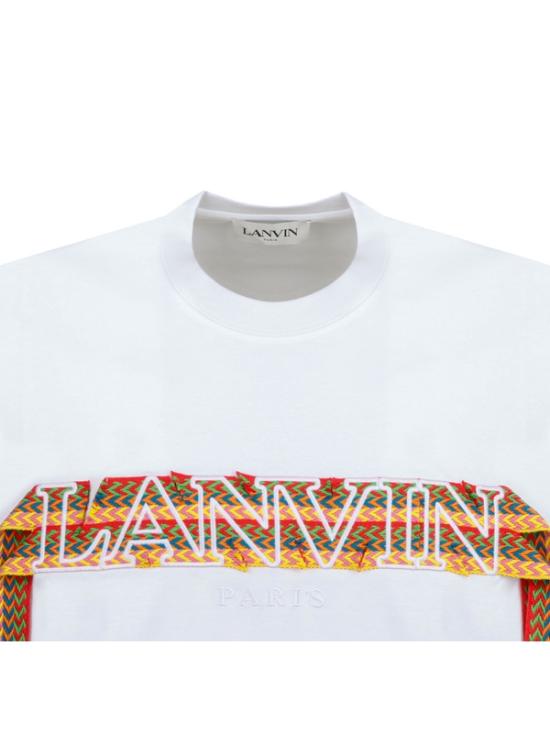 랑방 반팔 티셔츠 RMTS0026J198 01 WHITE DOM - LANVIN