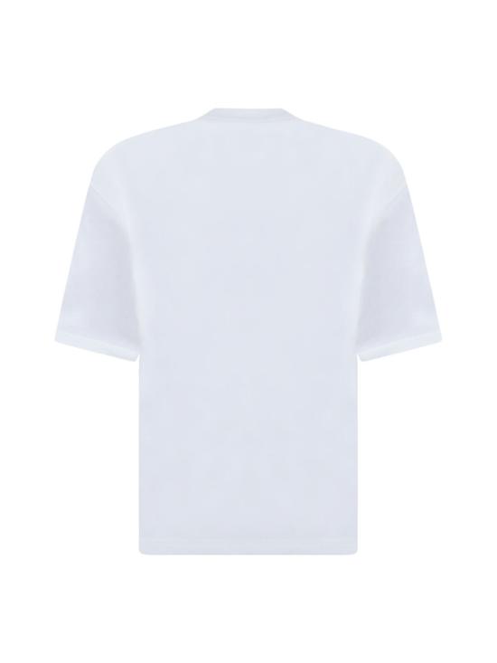  랑방 반팔 티셔츠 RMTS0026J198 01 WHITE DOM - LANVIN