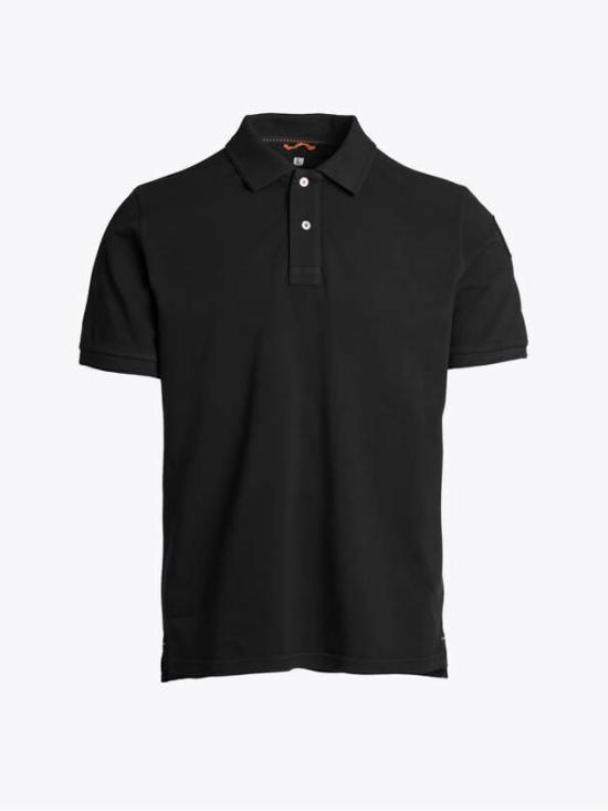  파라점퍼스 폴로 티셔츠 24SSPMPOPO01541 BLACK DOM