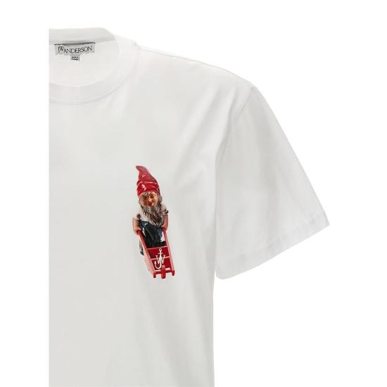  JW앤더슨 반팔 티셔츠 JT0214PG0980001 WHITE DOM - JW ANDERSON