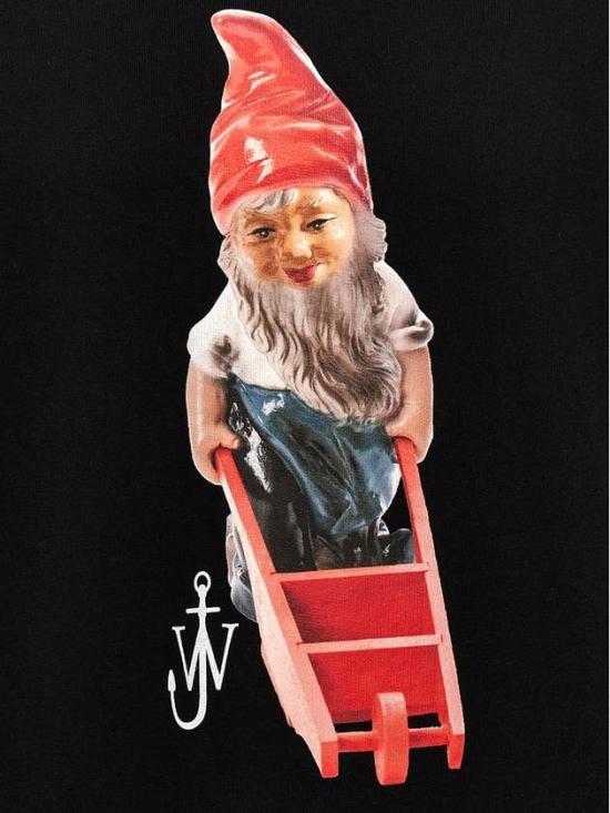  JW앤더슨 후드 티셔츠 JW0159PG0861999 BLACK DOM - JW ANDERSON