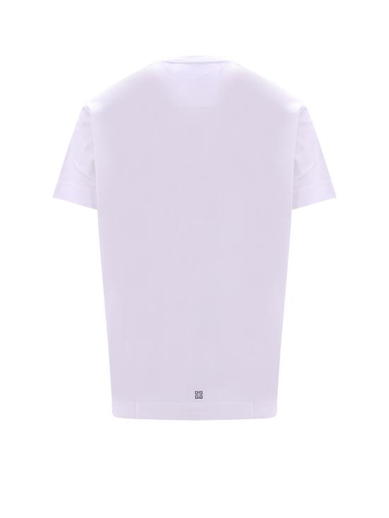  지방시 반팔 티셔츠 BM716N3YAC 100 WHITE DOM - GIVENCHY