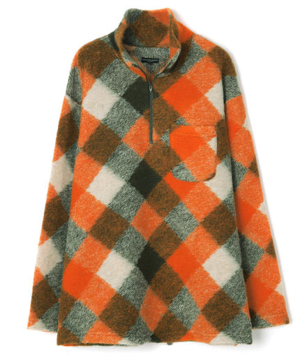  엔지니어드가먼츠 긴팔 티셔츠 23F1B035NQ105PS005 ORANGE OLIVE DOM