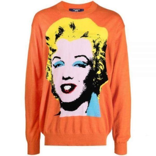  와타나베 준야 스웨터 WKN006S23ORANGE DOM