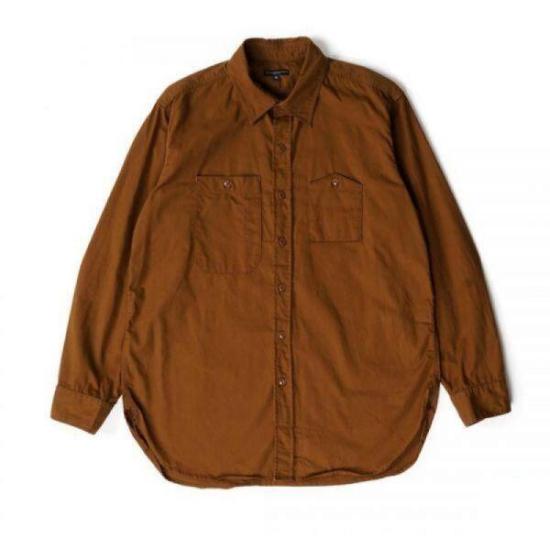  엔지니어드가먼츠 긴팔 셔츠 23F1A007NQ022CT180 BROWN DOM