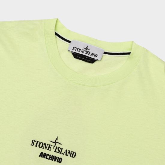  스톤 아일랜드 반팔 티셔츠 78152NS91V0052 LIGHT GREEN DOM - STONE ISLAND