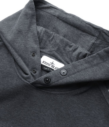  스톤 아일랜드 후드 티셔츠 781562251V0M67 DARK GRAY MELANGE DOM - STONE ISLAND