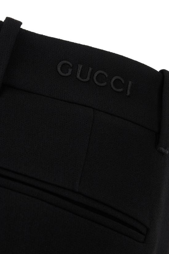 25SS 구찌 스트레이트 팬츠 803845Z7ADG 1000 Nero - GUCCI