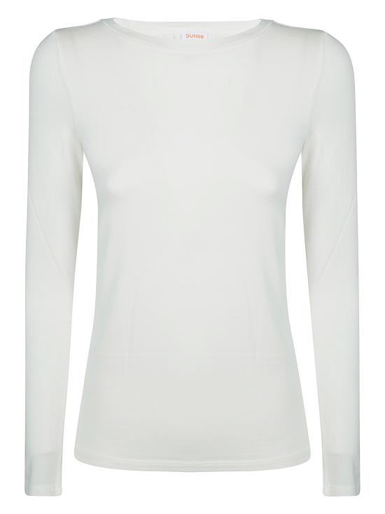 24FW 썬 68 긴팔 티셔츠 T44213 31 BIANCO PANNA Panna