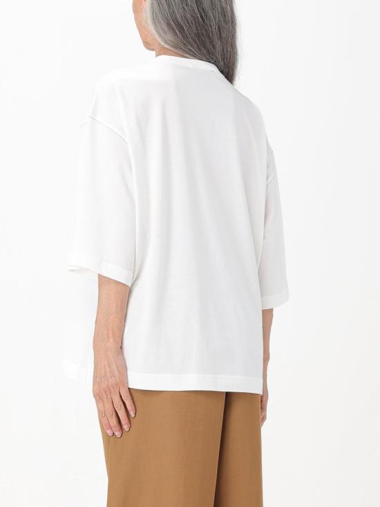 25FW 파비아나 필리피 반팔 티셔츠 JED264F096D616 0142 White - FABIANA FILIPPI