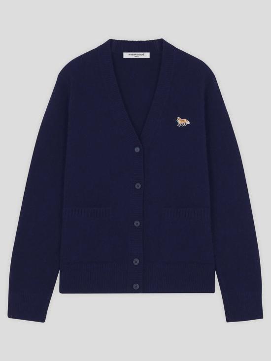  메종키츠네 가디건 LW00507KT1006P480 NAVY DOM