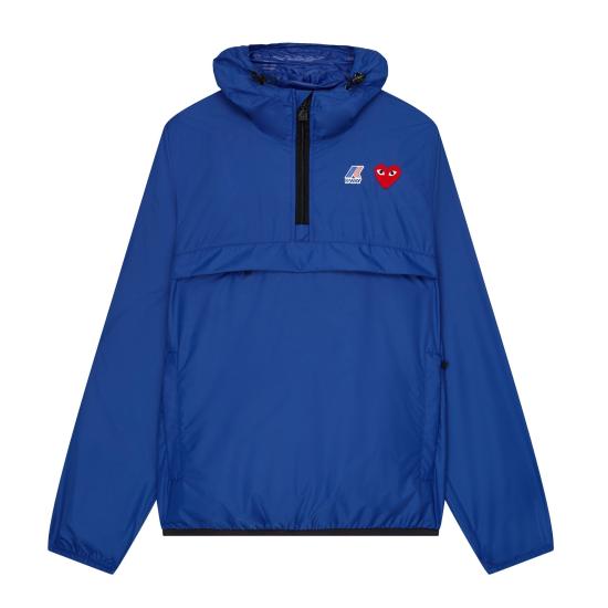  꼼데가르송 X K-way 아노락 자켓 AZ J502 051 2 P1J502 BLUE DOM