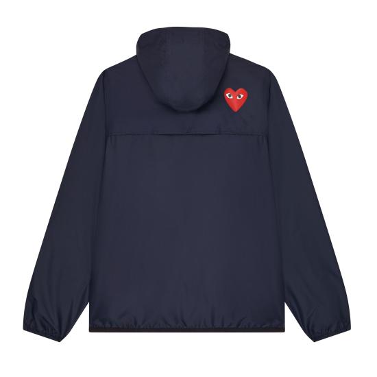 26SS 꼼데가르송 X 까웨 윈드 레인 자켓 AZ J501 051 1 P1J501 NAVY DOM - COMME DES GARCONS