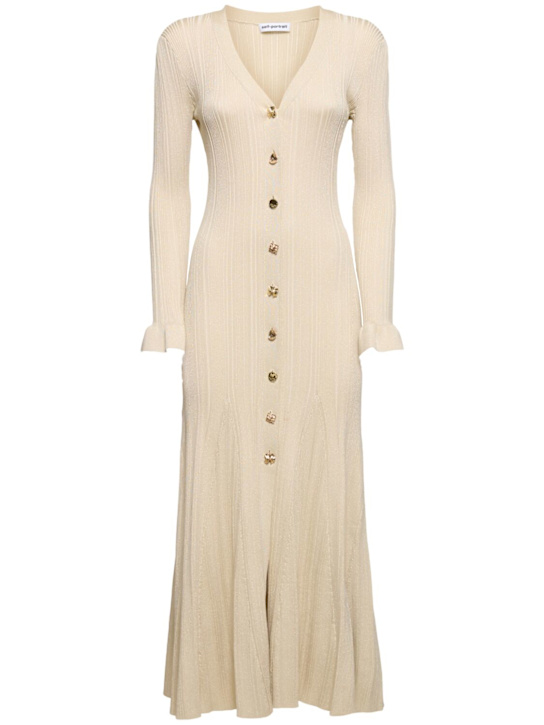  셀프 포트레이트 롱 원피스 PF24145MCCREAM DOM