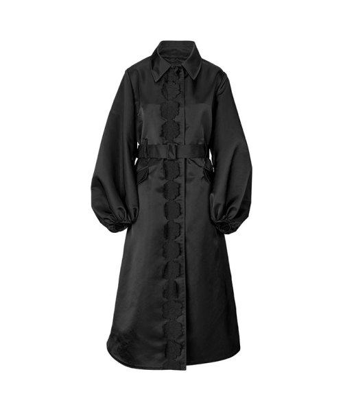  세실리아 반센 트렌치 코트 324OTW20008 BLACK DOM