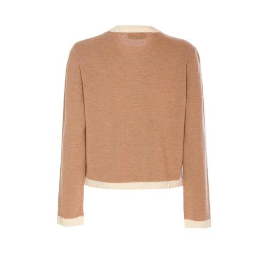  토리버치 가디건 162763265 CAMEL HEATHER FRENCH CREAM DOM - TORY BURCH