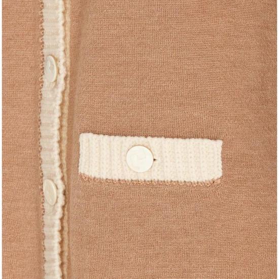  토리버치 가디건 162763265 CAMEL HEATHER FRENCH CREAM DOM - TORY BURCH