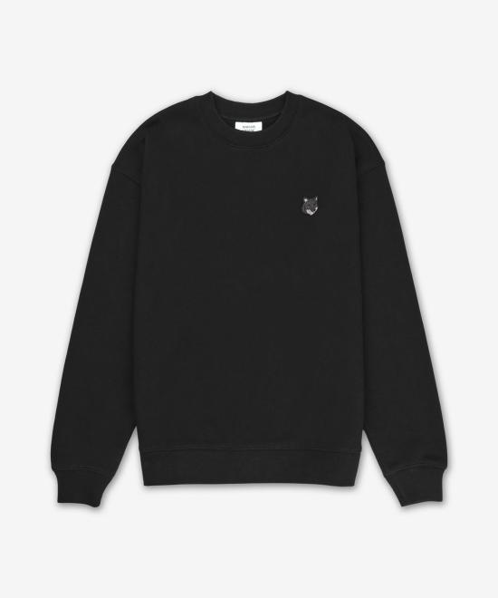  메종키츠네 볼드 폭스 헤드 패치 컴포트 스웨트셔츠 MW00315KM0307 P199 BLACK DOM