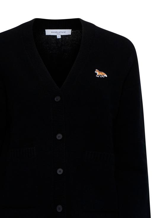  메종키츠네 가디건 LW00507KT1006P199 BLACK DOM - MAISON KITSUNE