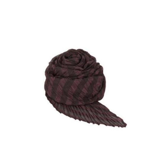  플리츠플리즈 머플러/스카프 PP49AD26147 BROWN DOM