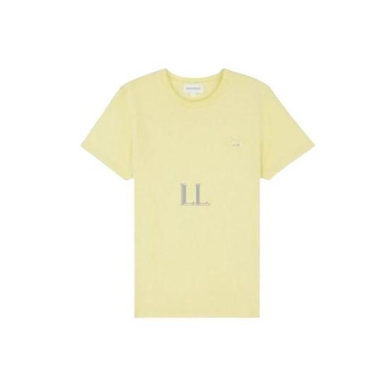 메종키츠네 반팔 티셔츠 MW00122KJ0008P712 CHALK YELLOW DOM